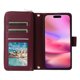 thumbnail image 2 of Funda Cartera con Cremallera y Correa para iPhone 14 Plus Soporte y Tarjetero Rojo, 2 of 6