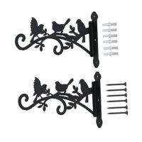 Ioensy - 2 Colgadores De Plantas Para Exterior, Soportes De Pared Para Macetas De Farol Para Interior, 19,5 X 30,4 Cm