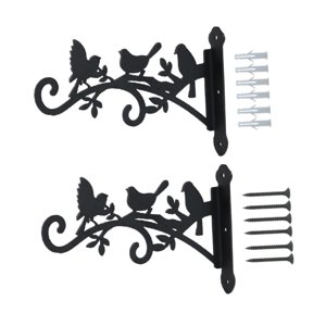 Ioensy - 2 Colgadores De Plantas Para Exterior, Soportes De Pared Para Macetas De Farol Para Interior, 19,5 X 30,4 Cm