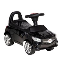 Coche Ride On Push Aosom Para Niños, Pie A Suelo, Negro, De 18 A 36 Meses