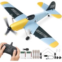 Avión Rc Vevor Bf-109 Fighter 2.4 Ghz 3 Canales Con Giroscopio De 6 Ejes