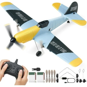 Avión Rc Vevor Bf-109 Fighter 2.4 Ghz 3 Canales Con Giroscopio De 6 Ejes