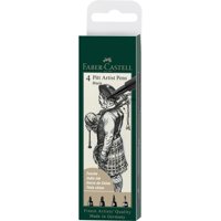 Faber Castell - Rotuladores Pitt Artist Faber-Castell X4 Uds. Negro