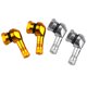 thumbnail image 4 of Vástago De Válvula De Rueda De Motocicleta Universal De Aluminio CNC De 90 Grados Dorado Y Plateado, 4 of 6