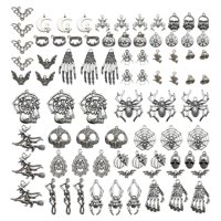 Bothyi - 80 Piezas De Aleación De Abalorios De Halloween Hechos A Mano Para Collar De Hallazgos De Joyería