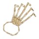 thumbnail image 1 of Pulsera De Mano Esqueleto Con Pulsera De Elasticidad De Anillos Para Fiesta De Oro, 1 of 5