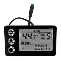 Magideal - 1 Panel De Pantalla Lcd S866, Accesorios Para Tablero, Control Inteligente De Plástico, Pieza De De 24V/36V/48V Útil Para Motor De Patinete Impermeable