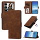 thumbnail image 1 of Funda Billetera Delgada para Xiaomi 17 Pro Max con Ranuras y Soporte Marrón, 1 of 6