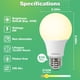 thumbnail image 2 of Paquete de 3 bombillas LED DEGNJU A19, 8 W, 800 lm, 2700 K, E26, 2 of 9