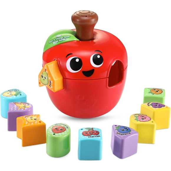 LeapFrog Clasificador de Formas Manzana Spin Change 10 Piezas