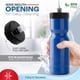 thumbnail image 2 of Botellas de agua, 50 botellas deportivas resistentes, 24 unidades, 650 ml, sin BPA, 2 of 7