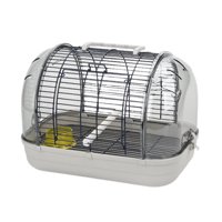Magideal - Jaula De Transporte Para Pájaros, Jaula De Viaje Pequeña, Transpirable, Extraíble, Jaula Para Pájaros, Jaula Para Mascotas, Para Pájaros, Canarios, Lo Gris
