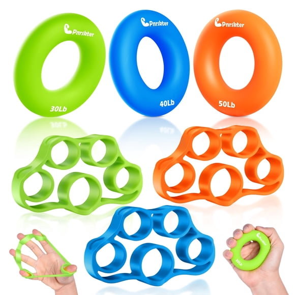 Ejercitador de dedos Hand Grip Strengener Pnskter (6 unidades)