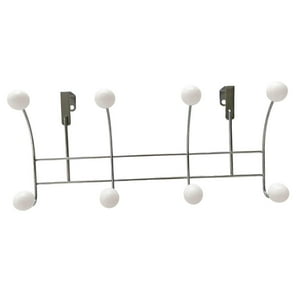 Genérico - Colgador Trasero Para Puerta, Colgador De Almacenamiento Montado En La Pared, Perchero Para Bolso, Llave, Dormitorio, Blanco