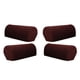 thumbnail image 5 of Juego De 4 Fundas De Reposabrazos De Sofá De Muebles De Franela Protectores Café Oscuro, 5 of 5