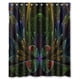 thumbnail image 1 of Cortina de ducha fractal para baño con ganchos, tamaño 60 x 72 pulgadas, 1 of 3