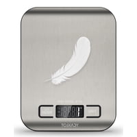 Cocina Digital Food Scale Tcsxady De 5 Kg/11 Libras Con Pantalla Lcd De 6 Unidades