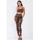 thumbnail image 3 of Conjunto de Top Corto sin Mangas de Malla Transparente Sexy y Leggings de Cintura Alta L/XL, 3 of 4