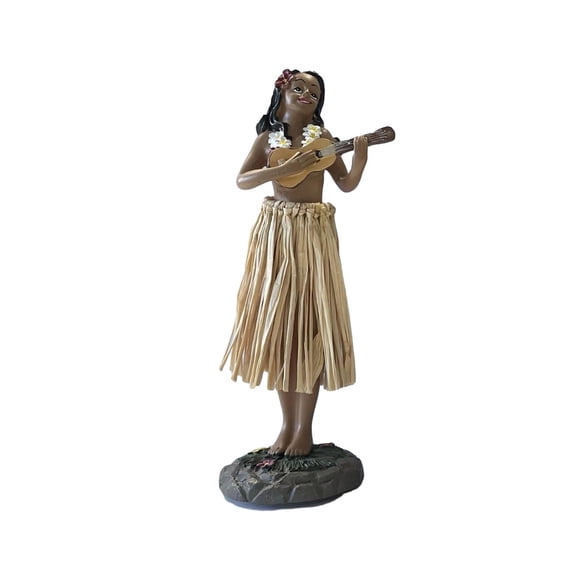 Muñeca hawaiana con tablero, tamaño Mini, bailarina hawaiana con guitarra, fiesta, colección de 16cm, figuritas, muñeca hawaiana, decoración del hogar Estilo B