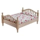 thumbnail image 2 of 1:12 Casa De Muñecas Mini Cama Doble Juguete Para Juego De Imitación Para Niños Pequeños Bebé, 2 of 5