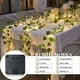 thumbnail image 3 of Guirnalda de luces solares, guirnalda de hiedra artificial de 10 m, plantas colgantes con 100 LED, luces solares para exteriores, 8 modos, hojas de hiedra artificiales impermeables, 3 of 5