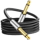 thumbnail image 4 of Cable De Instrumento De 6,35mm, Cables De Conexión De Guitarra Jack Desequilibrados Para Altavoz, 1M, 4 of 5