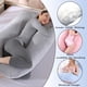 thumbnail image 3 of Almohada para embarazadas, almohada en forma de U desmontable y lavable, cojín grande, almohada de cintura, 3 of 5