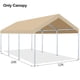 thumbnail image 4 of Lona de repuesto para carport 366 x 610 cm beige con tensores elásticos, 4 of 8