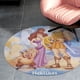 thumbnail image 4 of Hércules Alfombra Redonda de Felpa Coral, Antideslizante, No Desprende Pelusas, Lavable y Duradera para Salón, Dormitorio y Habitación de Niños 60cm, 4 of 6