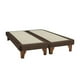 thumbnail image 2 of Base Dividida Cama Europea 2 Plazas 150x190 Cm Chocolate Felpa, 2 of 4