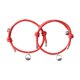 thumbnail image 2 of Pulsera A Juego De Amantes Pulsera Trenzada De Distancia Magnética Rojo A, 2 of 5
