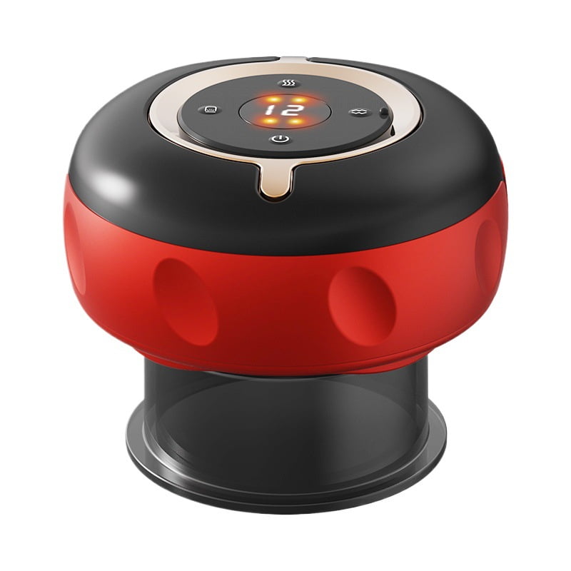 Xusx111 - Masajeador De Terapia De Copa Inteligente 4 En 1, Terapia De Luz Roja Para Alivio Del Dolor Dirigido, Nudos, Dolores, Dolor Muscular, Circulación Y Piel Más Ajustada, Kit De Copa Portátil