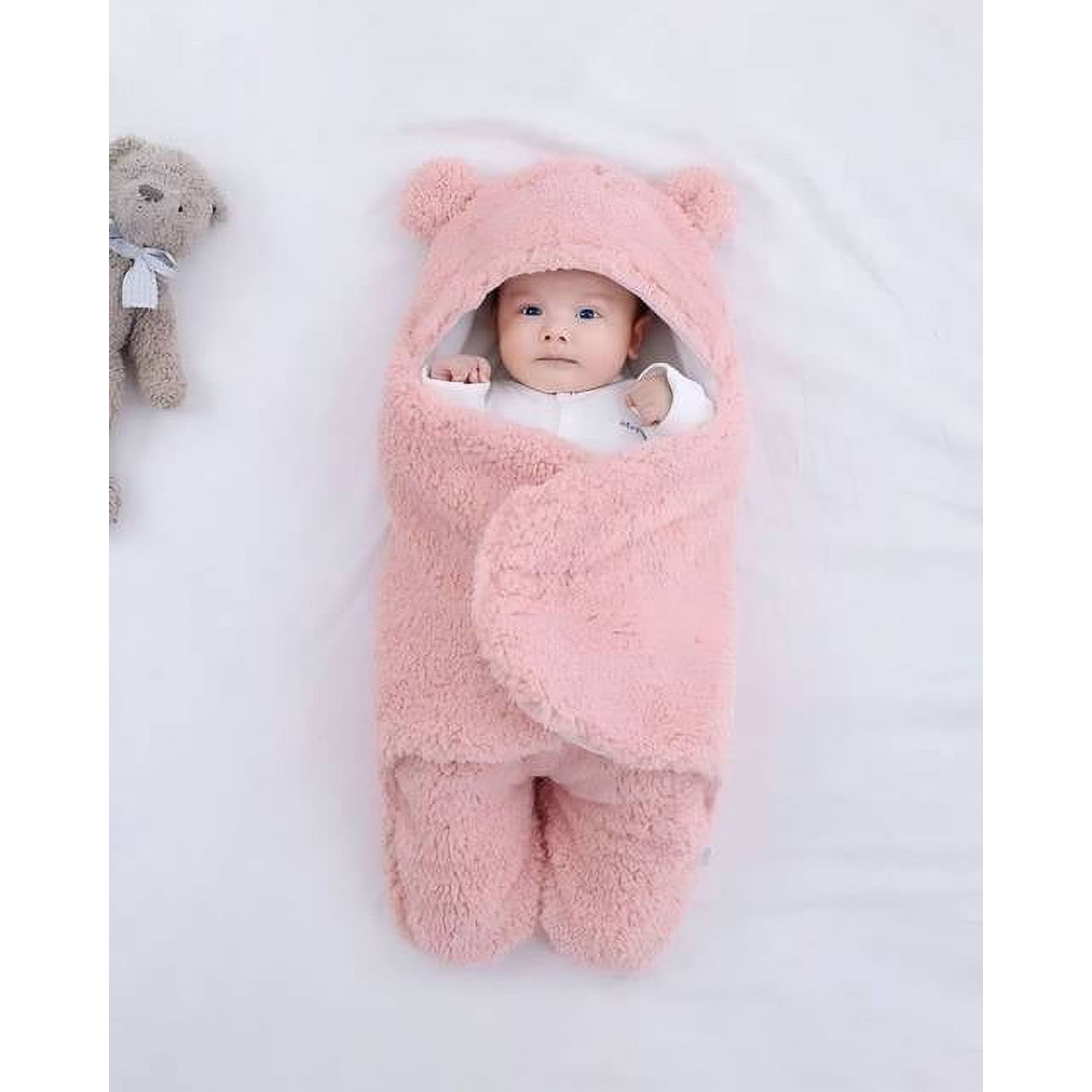 Bebe Sunny - Frazada Bebé Manta De Oso Rosado