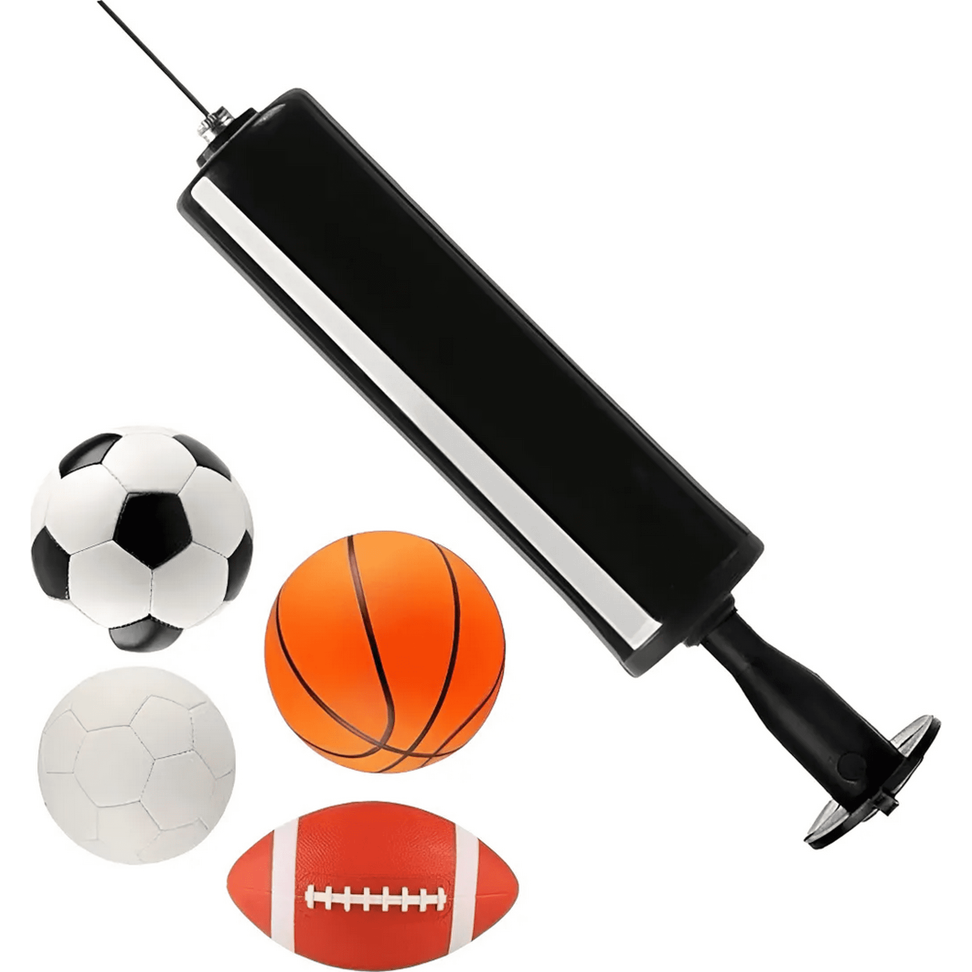 Genérico - Mini Bombin Inflador Manual Para Pelotas, Bosu, Cojines