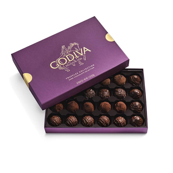 Caja de regalo de chocolates Godiva Trufas Amargas 24 piezas