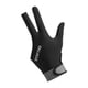 thumbnail image 1 of Guante de billar, guante deportivo, guantes elásticos para espectáculo, antideslizantes, de secado rápido para adultos con muñeca ajustable para mano empalme negro, 1 of 5