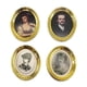 thumbnail image 2 of 4x Marco De Pintura De Retrato De Metal Dorado Pintura Al óleo 1:12 Muebles En Miniatura, 2 of 5