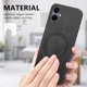 thumbnail image 3 of Magnetic Slim Case for Samsung Galaxy A06 with Camera Guard & Anti-Scratch Back Black, 3 of 6