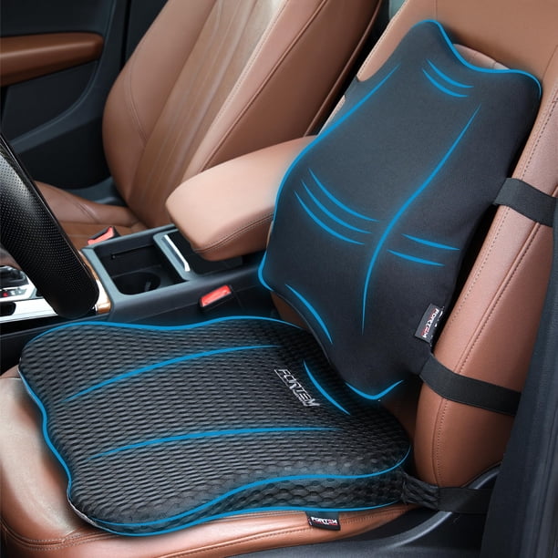 Cojín para asiento de auto y almohada de soporte para la espalda FORTEM de espuma viscoelástica