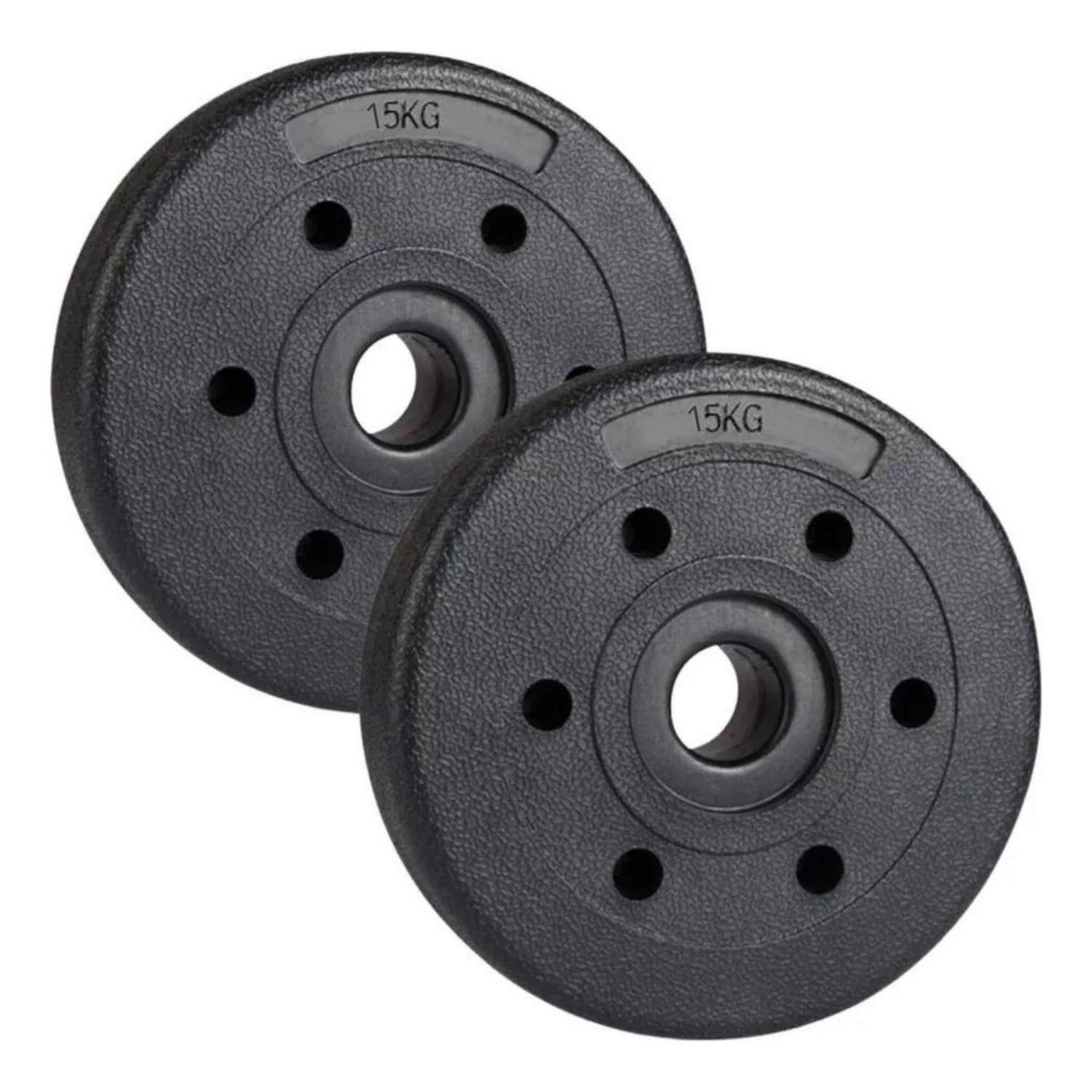 Yep - Par Discos 15 Kg - 30 Kg En Total Negro