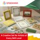thumbnail image 4 of Hojas decorativas verdes de cera de abejas STOCKMAR, paquete de 12, 4 of 8