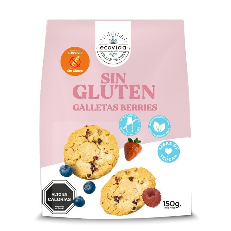 Galleta Sin Gluten Berries 150 g Ecovida