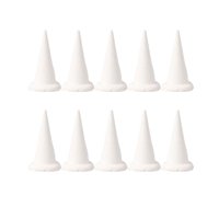 Bothyi - 10X Soporte Refractario De Cerámica Para Uñas, Accesorios De Arcilla, Esmalte Transparente