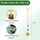 thumbnail image 3 of Colgante para coche YTYAB 18 cm dorado estilo boho con cristales decorativos, 3 of 6