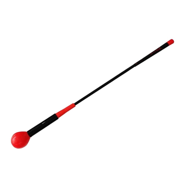 Entrenador de Swing de Golf, caña de práctica de Golf, ejercicio de agarre cómodo, palo de calentamiento de Golf antideslizante, entrenamiento de Golf Rojo