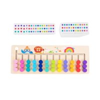 Magideal - Rompecabezas De Madera Con Forma De Color Deslizante, Divertido Juguete Montessori, Clasificación De Colores, Educación Temprana, Juguetes Stem Para , 12 Colores