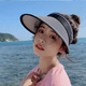 thumbnail image 3 of sombreros de visera para mujer, plegables de ala ancha, gorras ajustables de ala grande, gorras de playa de verano para playa, para deportes y tenis, golf, color negro, Negro, 3 of 3