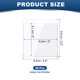 thumbnail image 2 of Uxcell Bolsillos para Tarjetas Autoadhesivos Transparentes Portaetiquetas de Bolsillo Autoadhesivo Fundas de Plástico para Tarjetas con Apertura Superior 2"x2", 2 of 7