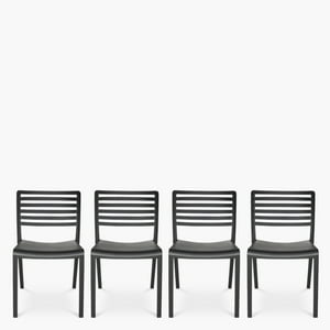 Form Design - Packs 4 Sillas Plástico Terraza Barcelona Negro
