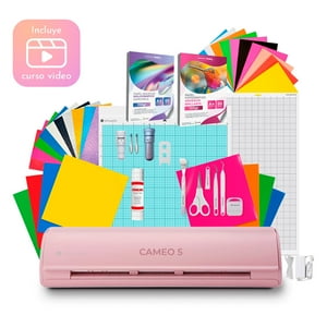 Silhouette - Cameo 5 Rosa Kit Crafter Top + Insumos Y Herramientas